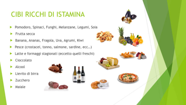 alimenti ricchi di istamina