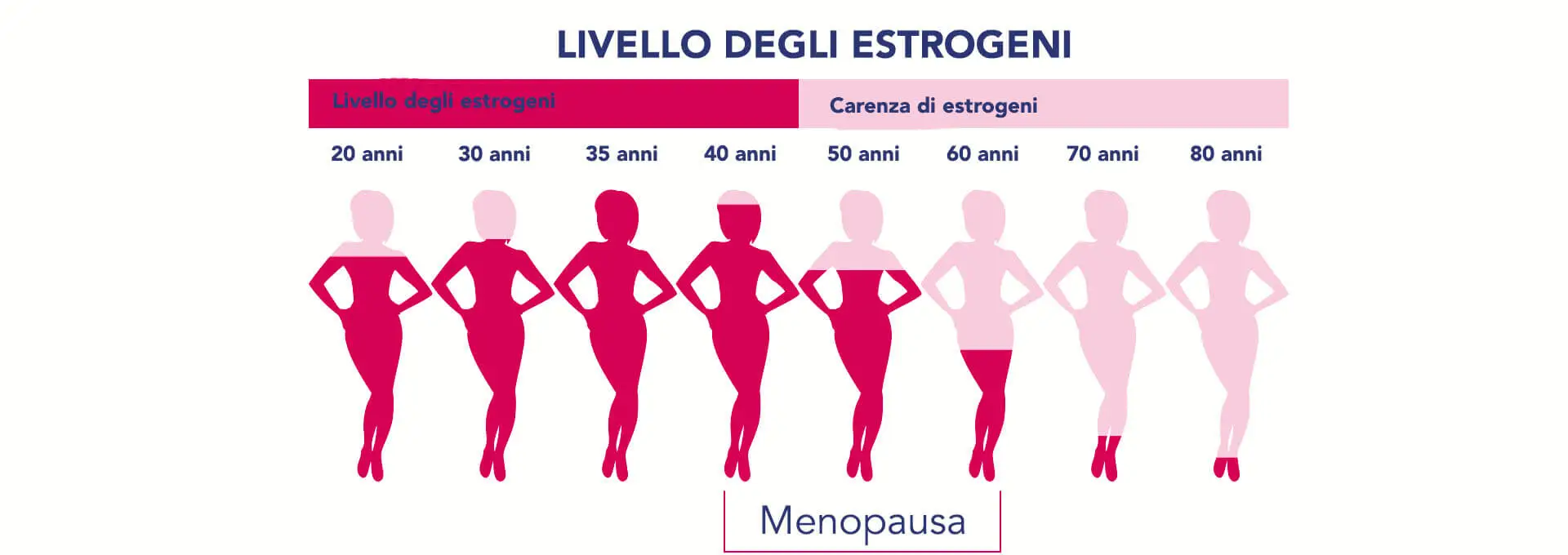 la carenza di estrogeni causano vampate della menopausa